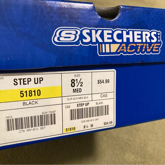 NIB Vintage Skechers Active Step Up Leather Shoes Sandals Size 8.5M - Picture 12 of 13